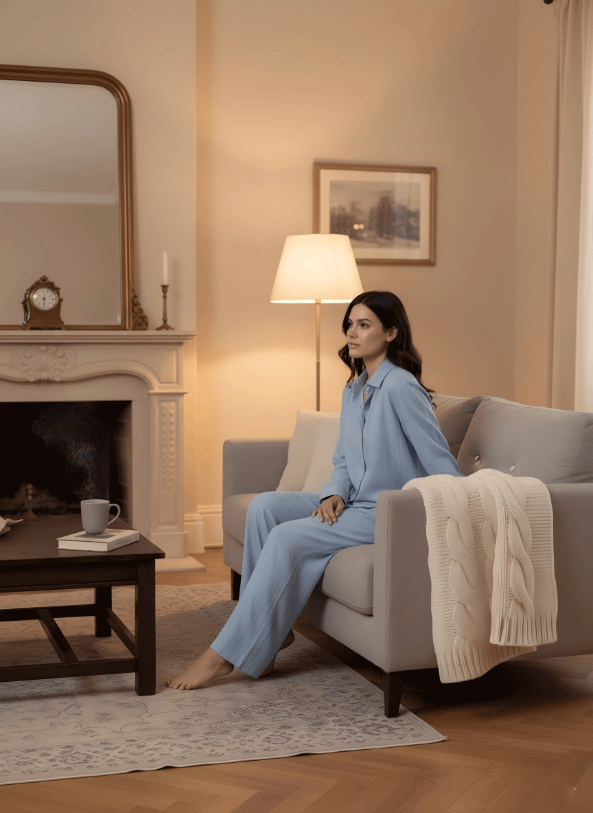 Pajama Set 100% Cotton Long Sleeve Pajama Solid Color  Sleepwear Set Women Loungewear Organic Cotton Clothing Comfortable Pajamas Cotton Lounge Set Casual suit fall clothes