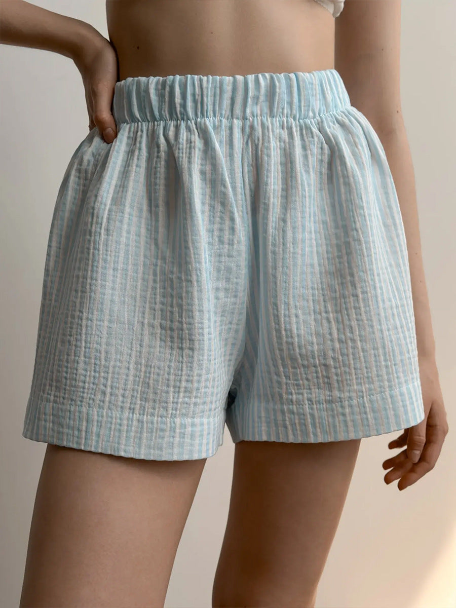 Pajama Set Muslin Sleepwear Breathable Organic Cotton Lounge Set Comfy Home Clothes For Women 100 Cotton Pj Set Cozy Women Loungewear